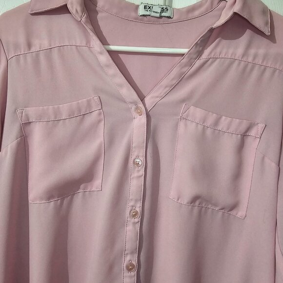 Classic Portofino Long Sleeve Button-Up Shirt – Soft Silky Feel, Flowy F… - Picture 3 of 3
